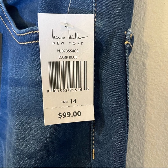 Nicole Miller Flex Denim Jeans. NWT. Size 14. High rise,kick boot. - Picture 5 of 11